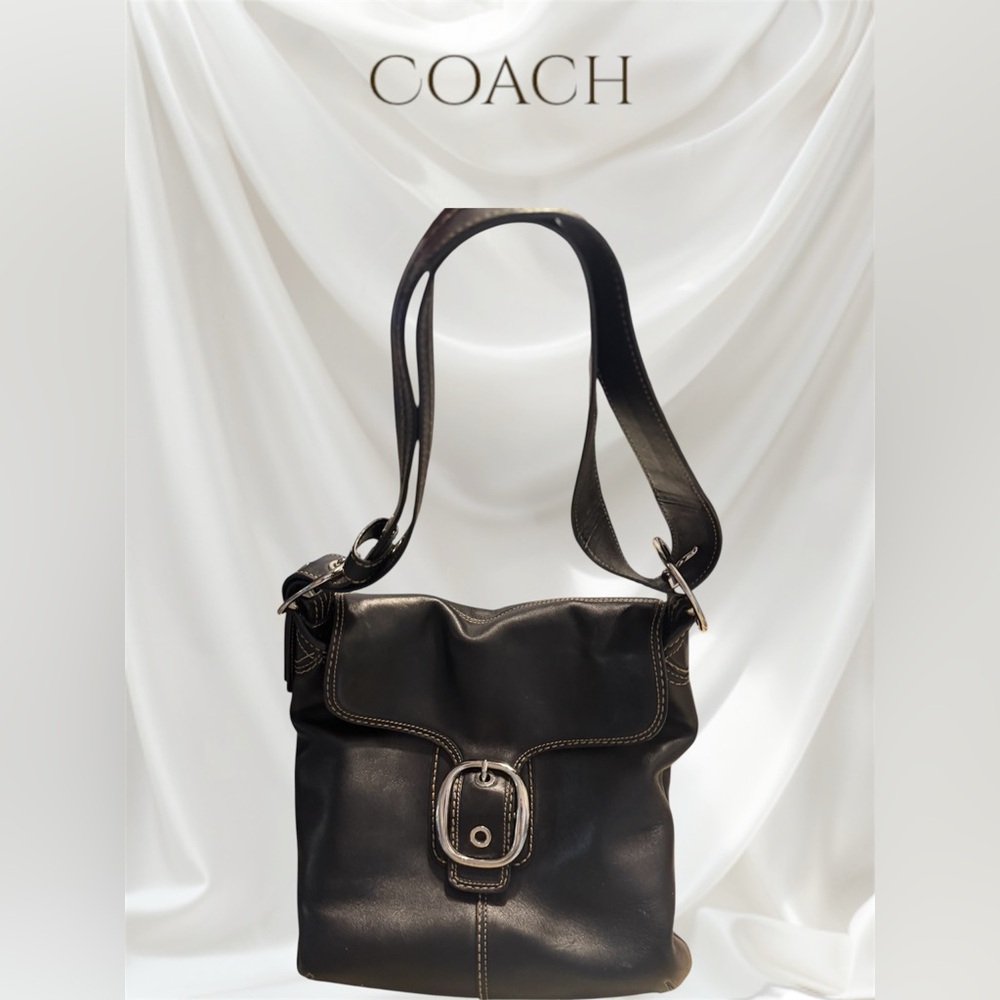 Coach Black Leather Shoulder Bag **Price Drop**